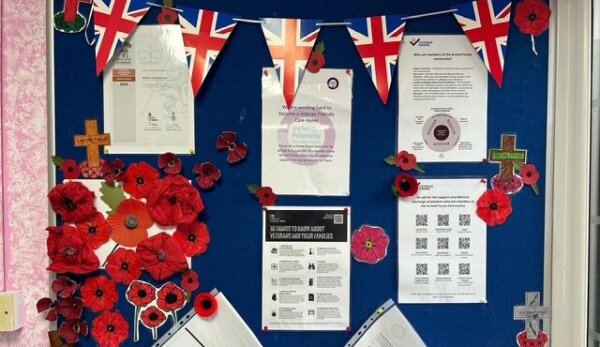 AA A veterans welcome to Wansbeck Care Home in Choppington