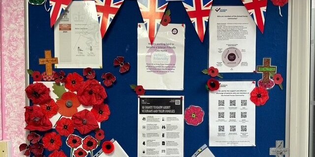 A veterans welcome to Wansbeck Care Home in Choppington